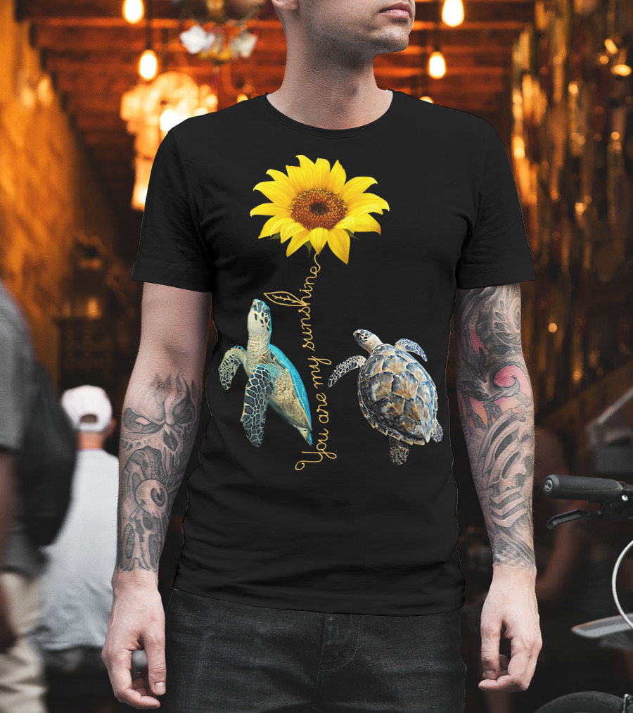 You Are My Sunshine Turtle Sunflower T-Shirt