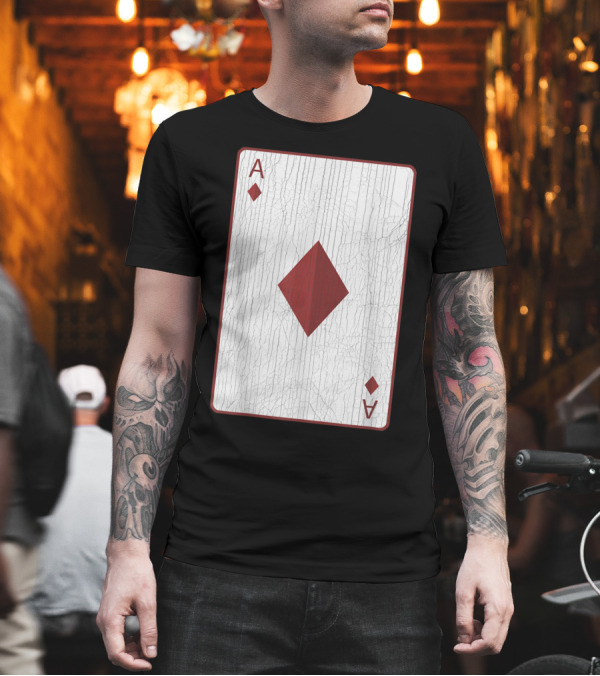 Ace of Diamonds Card Halloween Costume Playing Deck T-Shirt Ace of Diamonds Card Halloween Costume Playing Deck T-Shirt