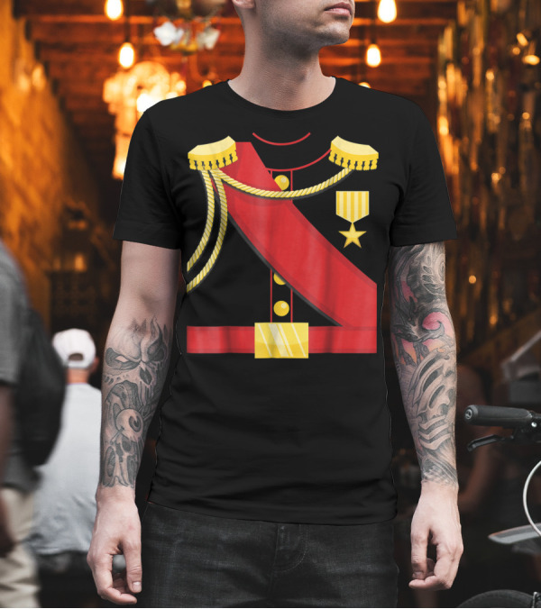 Cute Charming Prince Royal Attire Red Sash Gold Accents T-Shirt Cute Charming Prince Royal Attire Red Sash Gold Accents T-Shirt