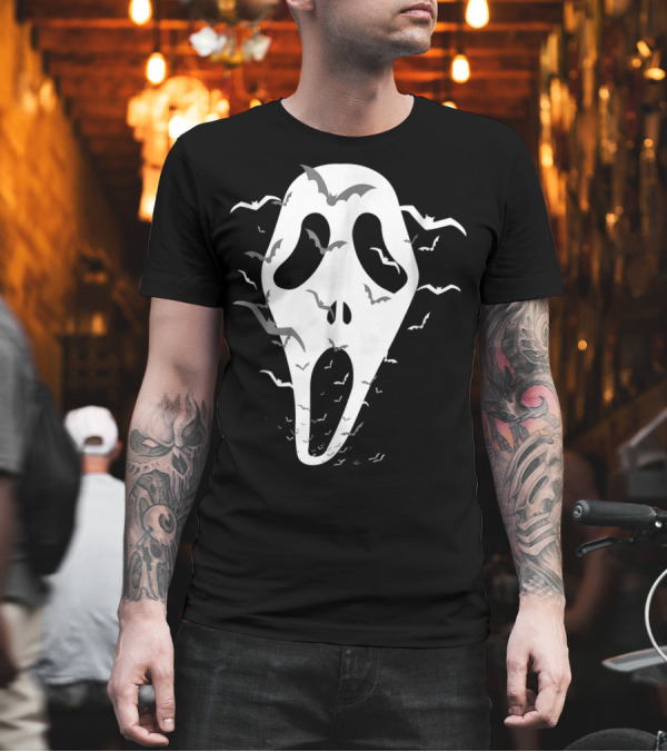 This Is My Halloween Costume Ghostface with Bats T-Shirt This Is My Halloween Costume Ghostface with Bats T-Shirt
