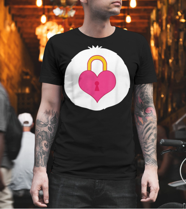 Bear Costume Funny Secret Heart Lock T-Shirt Bear Costume Funny Secret Heart Lock T-Shirt