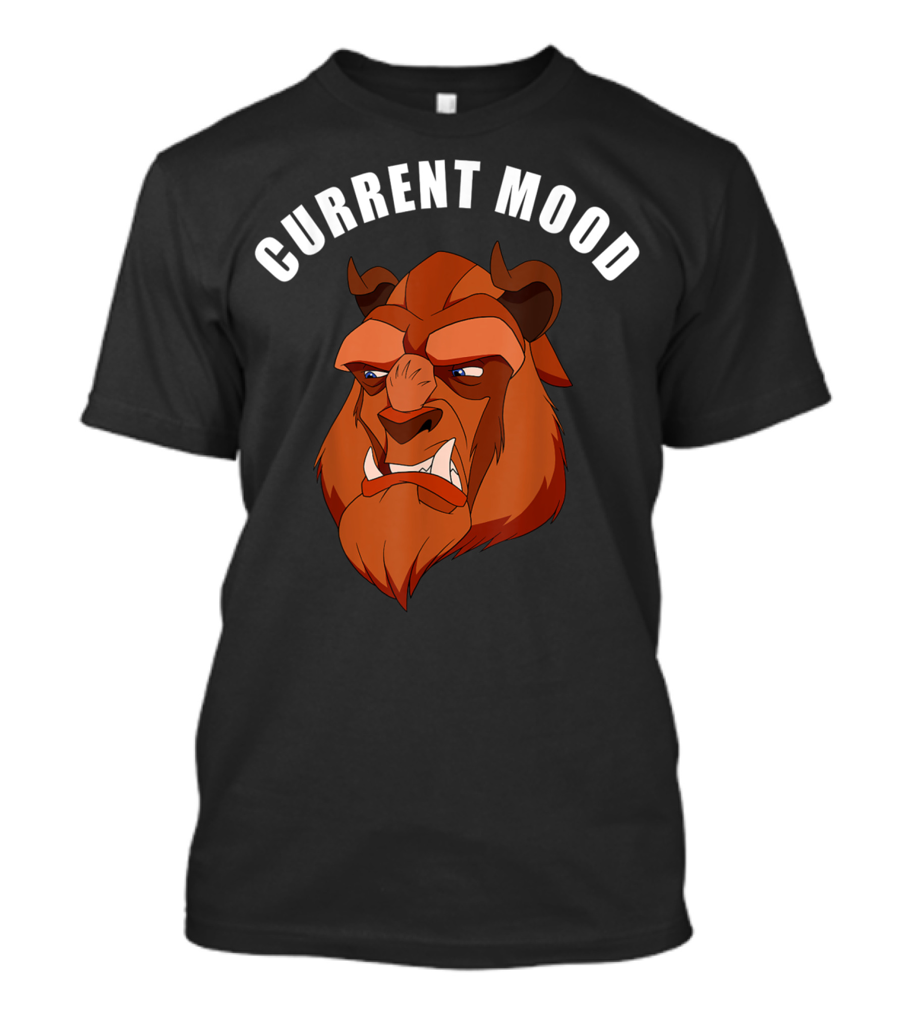 Disney Beauty And The Beast Current Mood Angry Beast Face T-Shirt