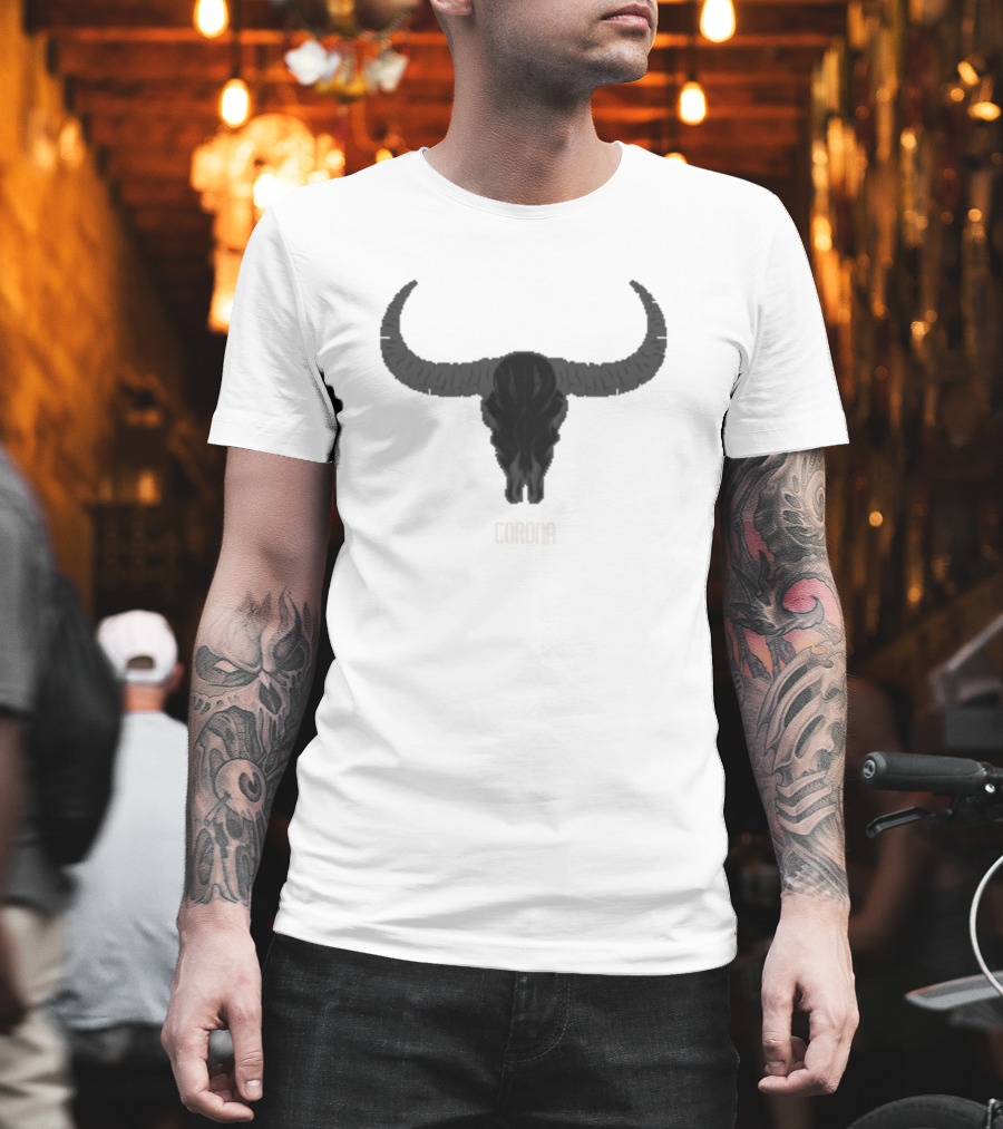 Corona Bull Skull T-Shirt