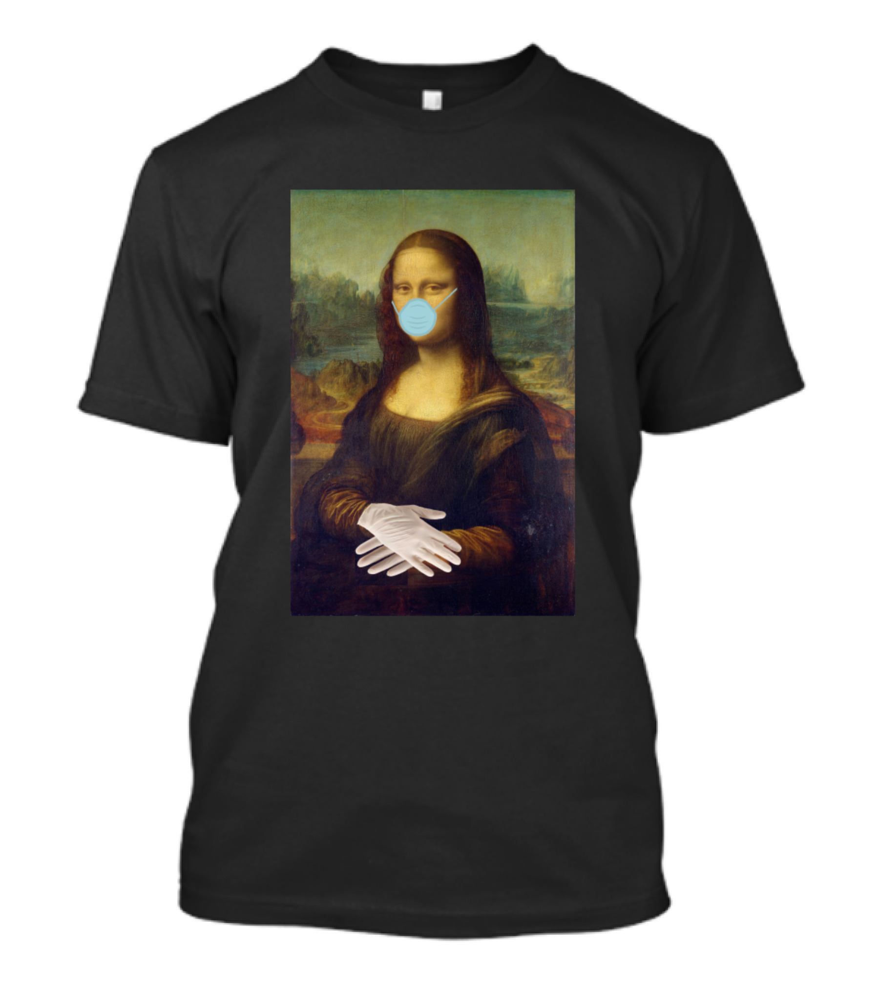 Corona Lisa Mask And Gloves T-Shirt