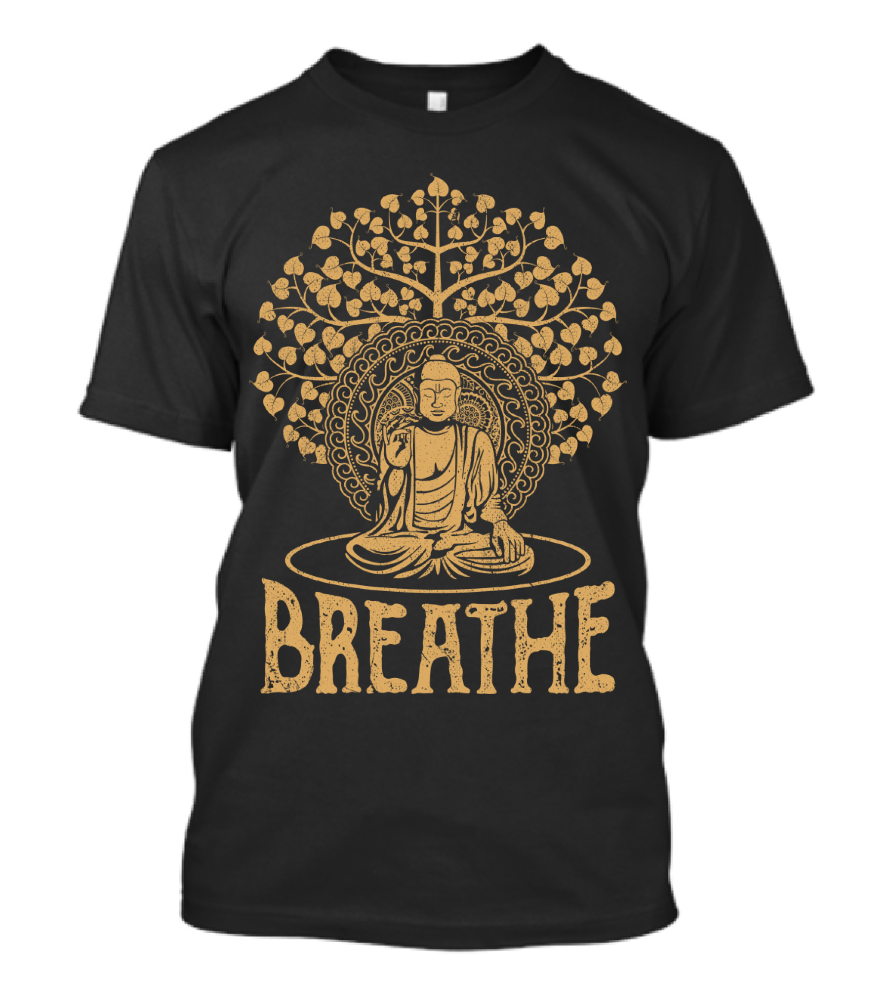 Breathe Buddha Under Bodhi Tree T-Shirt