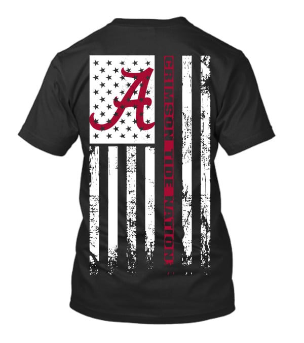 Alabama Crimson Tide Flag Crimson Tide Nation T-Shirt