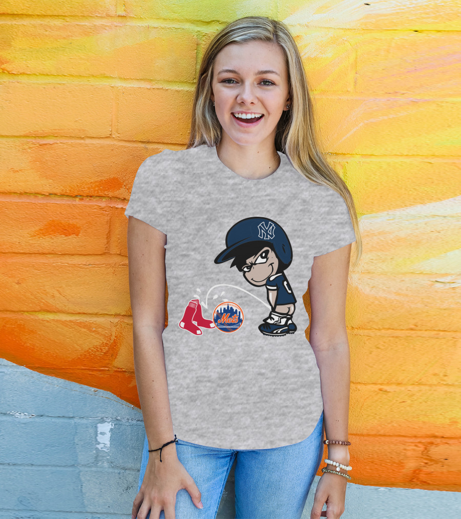 New York Yankees Vs Red Sox Mets Rivalry T-Shirt