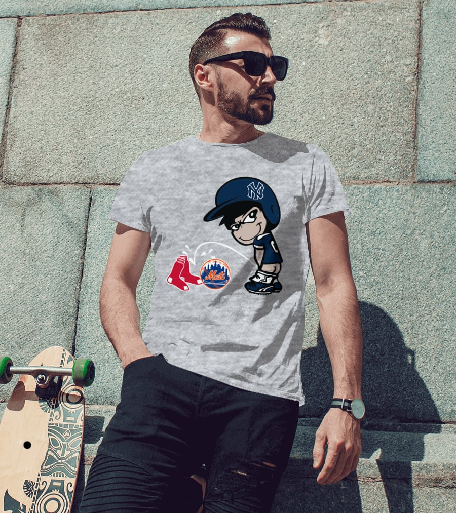 New York Yankees Vs Red Sox Mets Rivalry T-Shirt