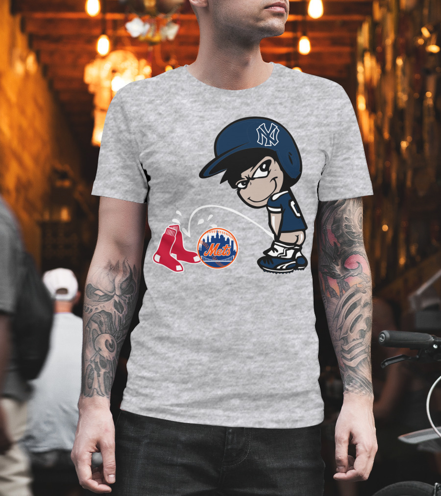 New York Yankees Vs Red Sox Mets Rivalry T-Shirt