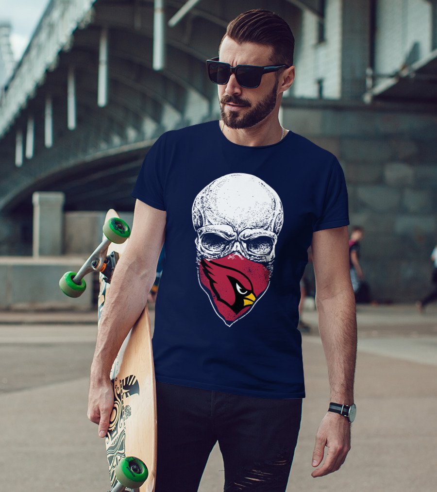 Cardinals Fans Skull Bandana T-Shirt