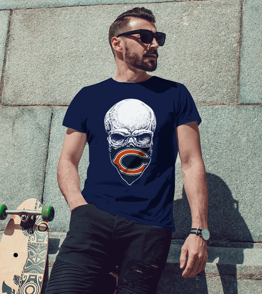 Chicago Bears Skull T-Shirt