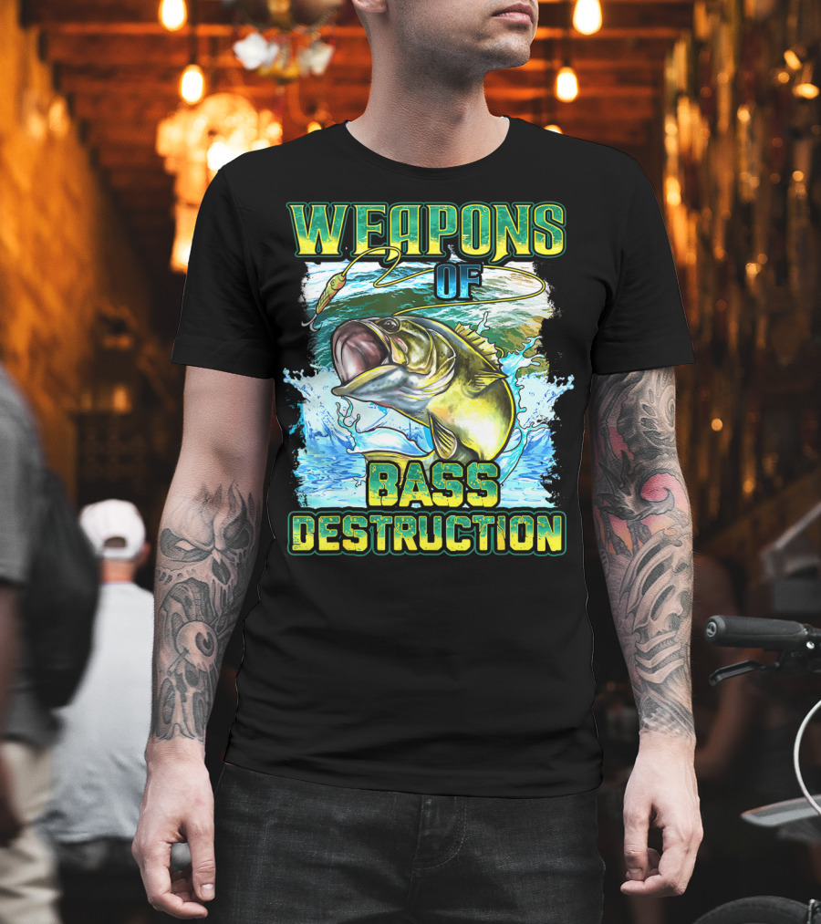 Weapons of Bass Destruction Fisherman Bass Fishing T-Shirt