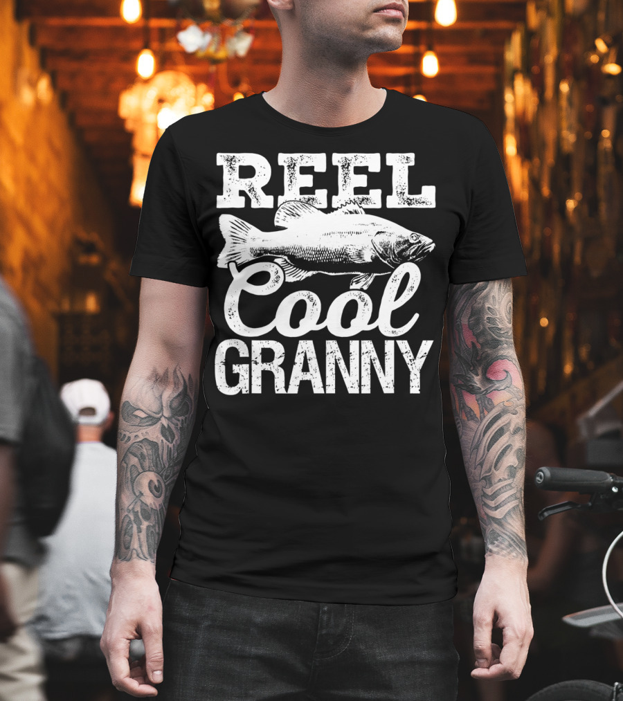 Reel Cool Granny Fishing Outdoor Angler Catch T-Shirt