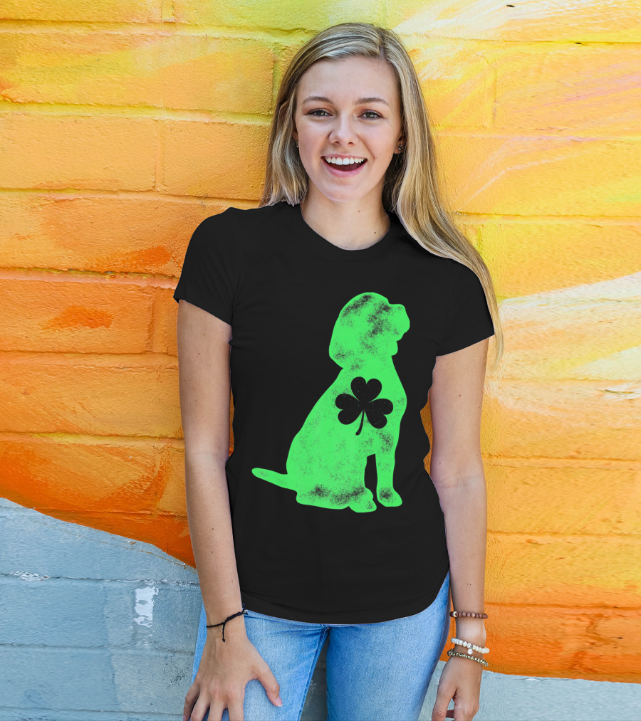Beagle St Patricks Day Shamrock T-Shirt