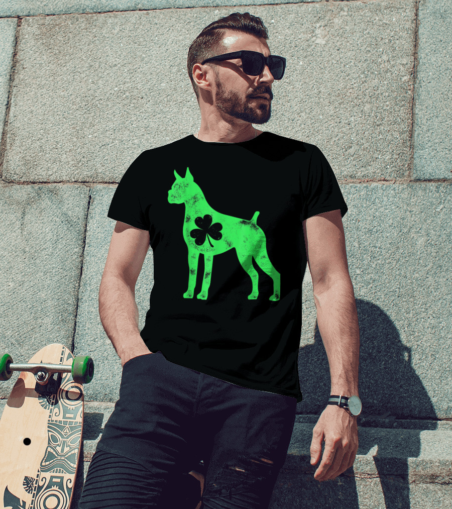 Boxer Dog Shamrock St Patricks Day Lover T-Shirt