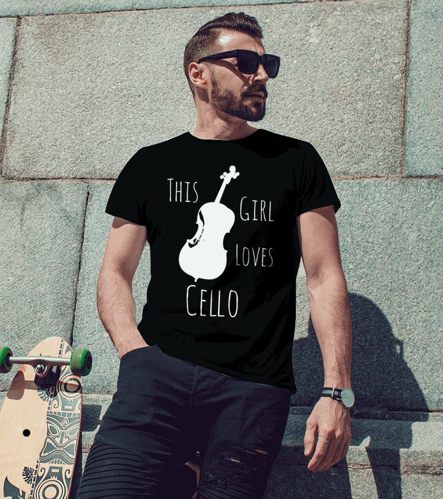 This Girl Loves Cello Fun Cute Girls Clothing T-Shirt