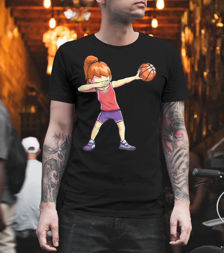 Dabbing Basketball Girl Dab Dance Pose T-Shirt