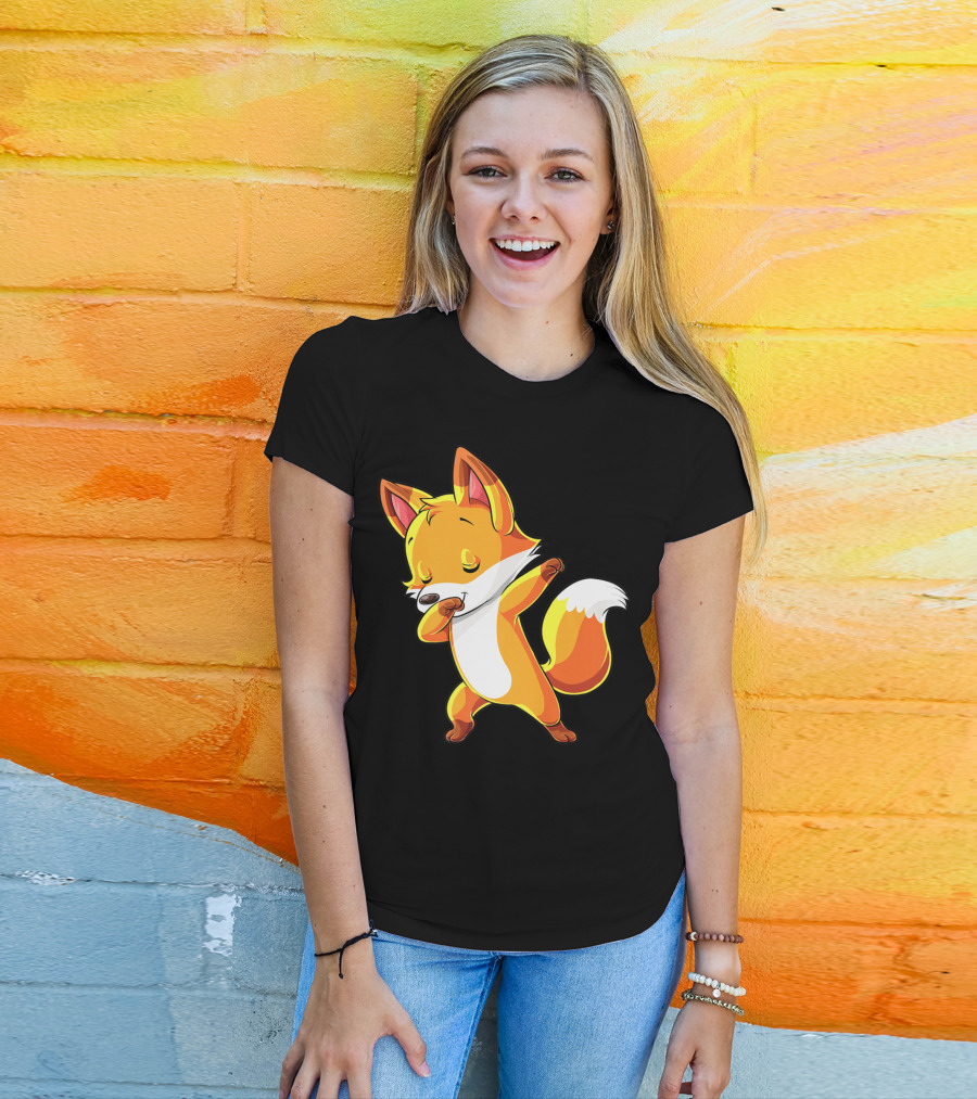 Dabbing Fox Funny Dab Women T-Shirt