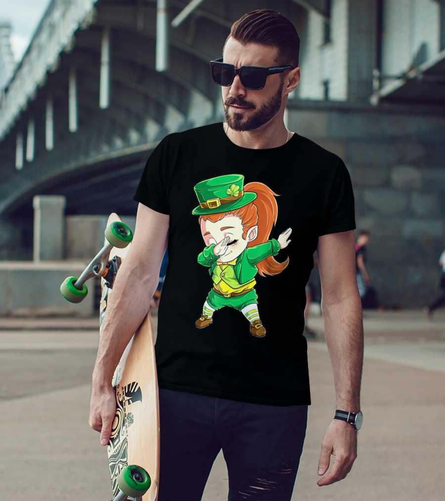 Dabbing Leprechaun St. Patrick's Day Animation T-Shirt