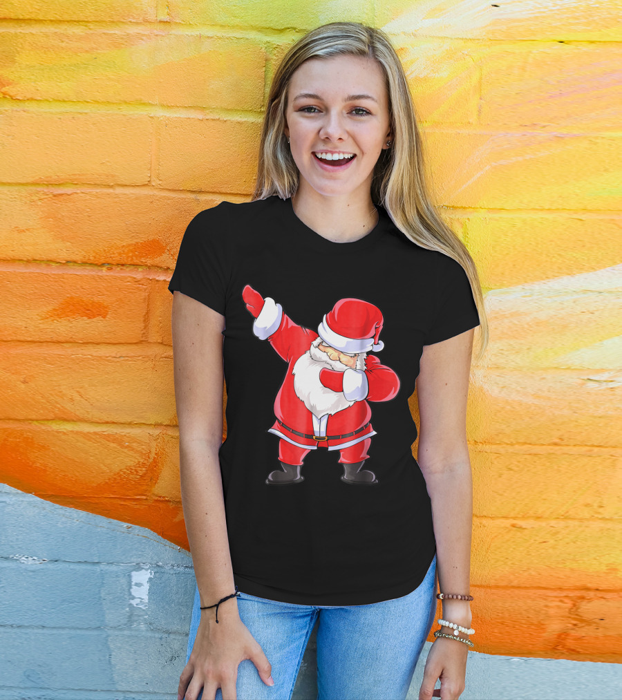 Santa Claus Dabbing Christmas Funny Dab T-Shirt