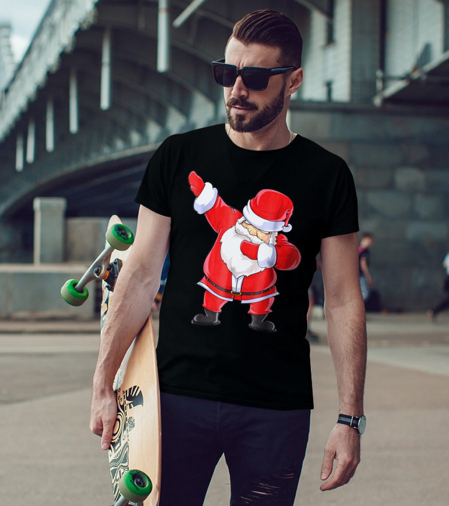 Santa Claus Dabbing Christmas Funny Dab T-Shirt