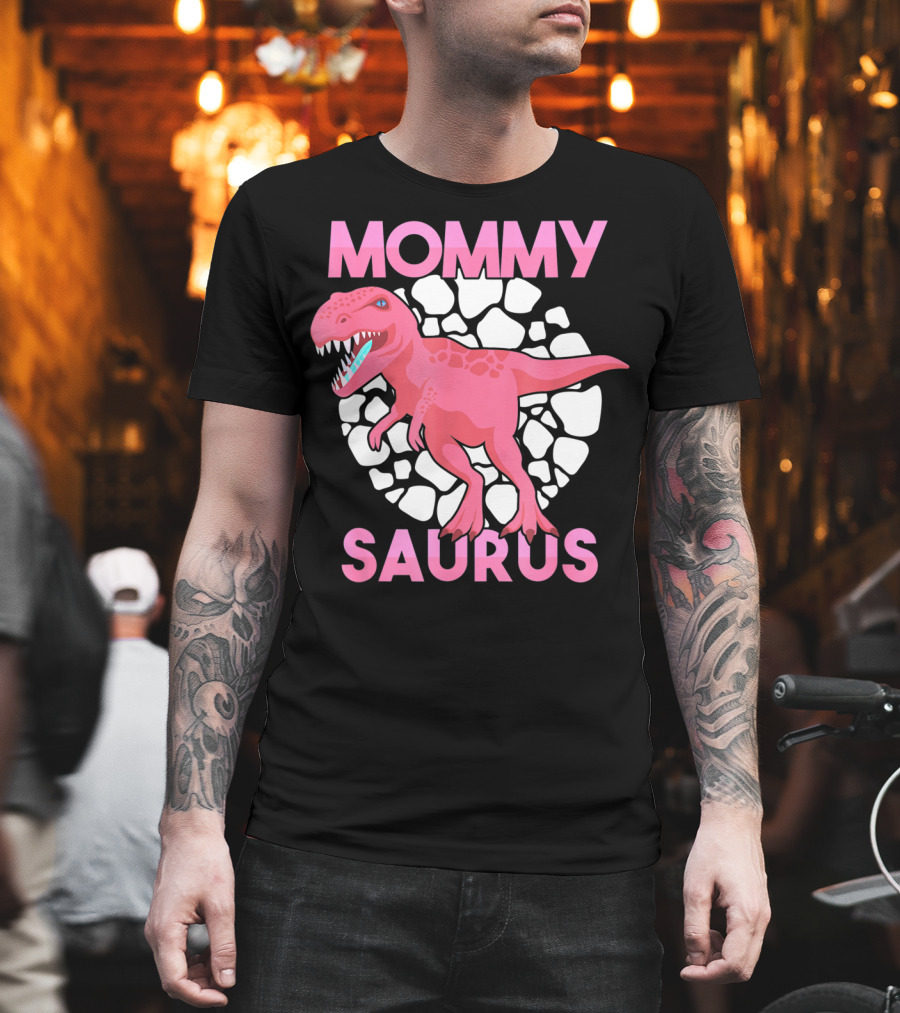 Mommy Saurus Dinosaur Lover Tyrannosaurus Rex Family T-Shirt