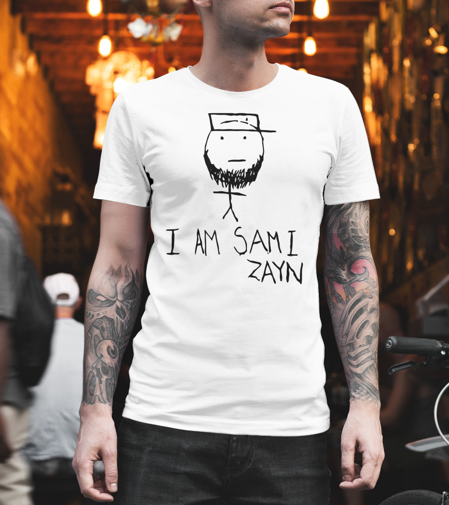 I Am Sami Zayn Stick Figure Drawing T-Shirt
