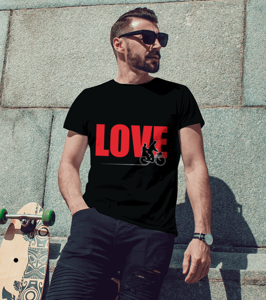 LOVE Bicycle Sport Hobby Riding Bike T-Shirt