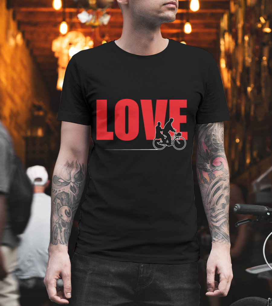 LOVE Bicycle Sport Hobby Riding Bike T-Shirt