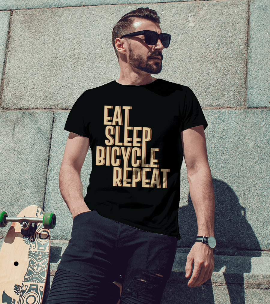 Eat Sleep Bicycle Repeat Bike Cycling Passion T-Shirt