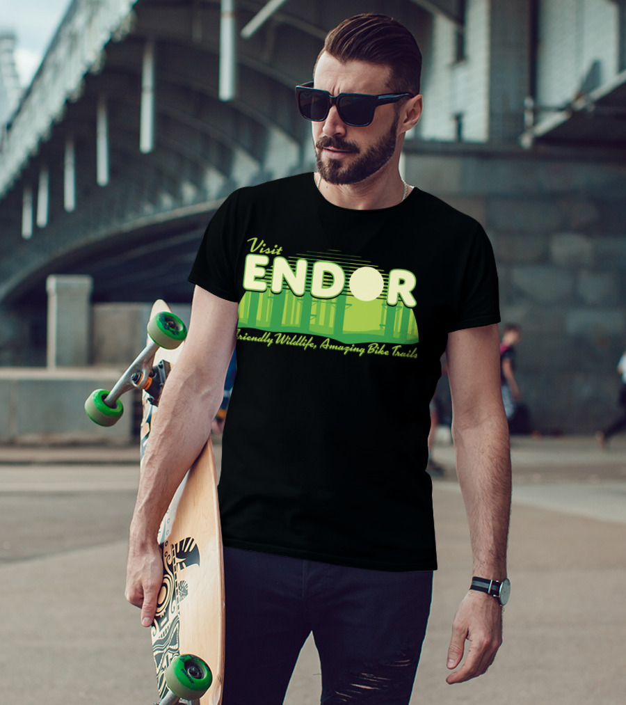 Visit Endor Friendly Wildlife Amazing Bike Trails T-Shirt