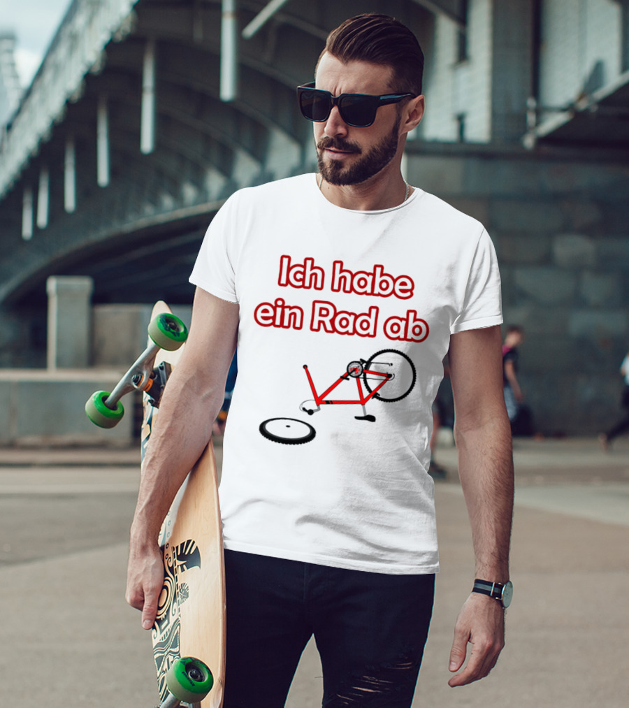 Ich Habe Ein Rad Ab Funny Cycling Quote Bike Riding T-Shirt