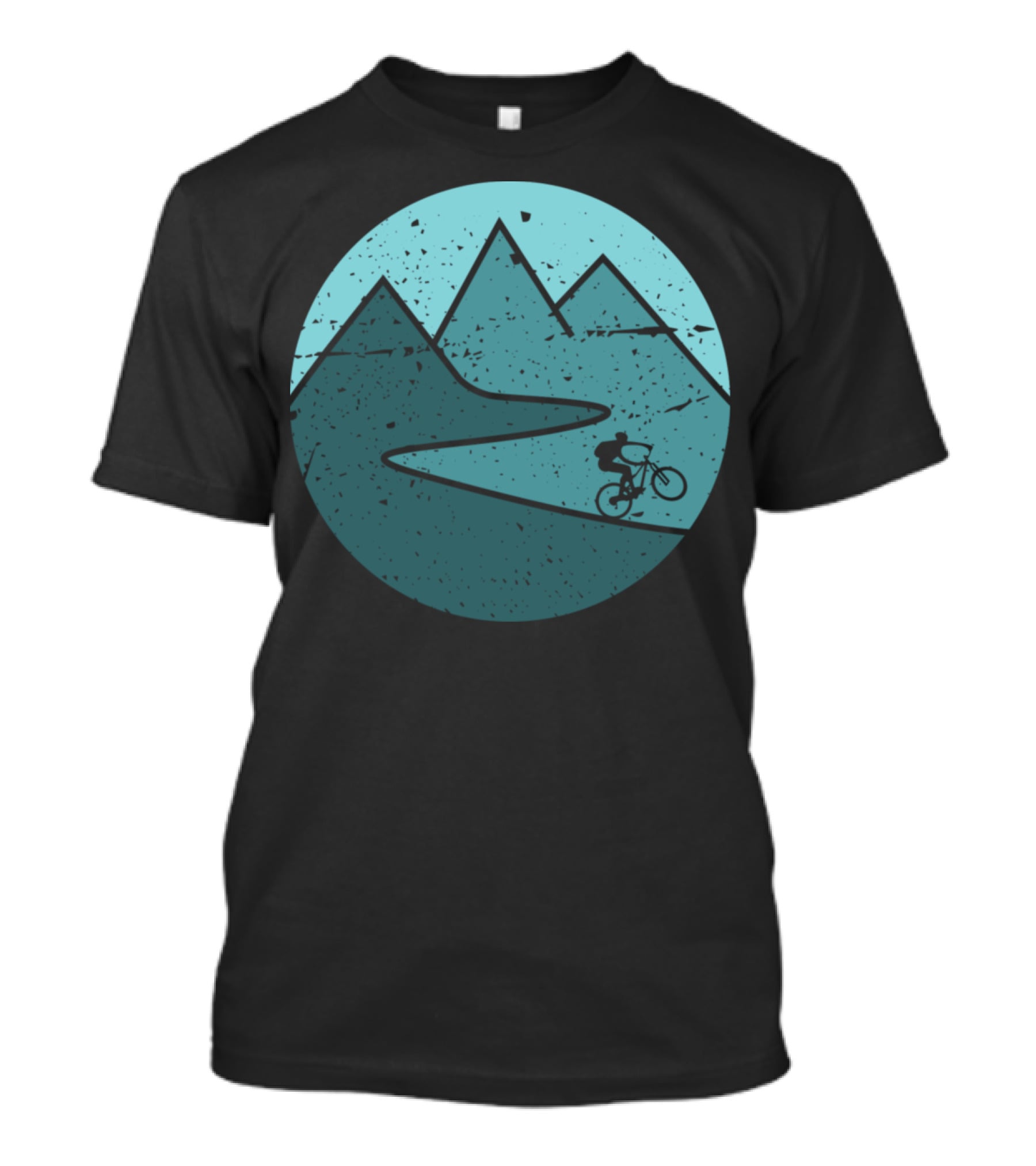 Mountain Bike Biker Cycling Adventure In Scenic Outdoor Mountains T-Shirt