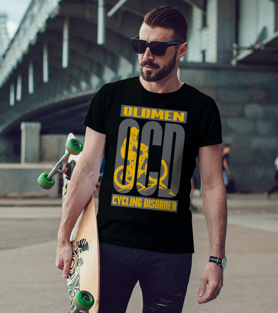 Oldmen Ocd Cycling Disorder Biker T-Shirt