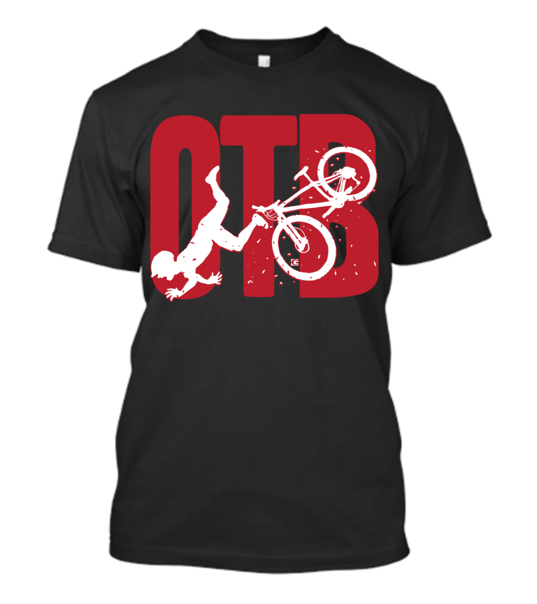 OTB Over The Bar Cyclist Flip Stunt T-Shirt