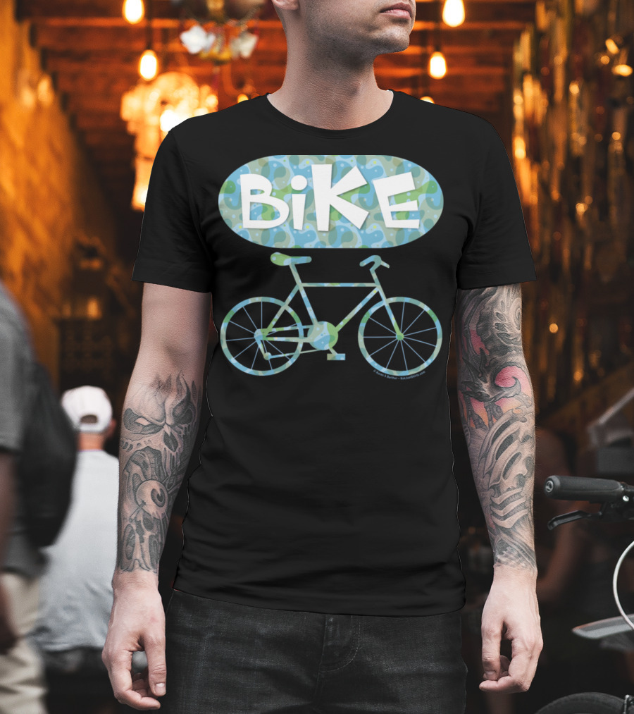 BiKE Oval Vintage Bicycle T-Shirt