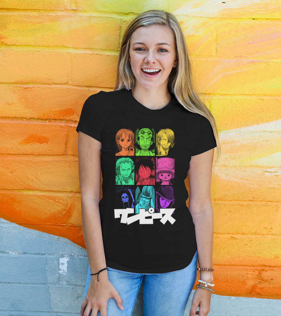 One Piece Crew Characters In Vibrant Colors T-Shirt