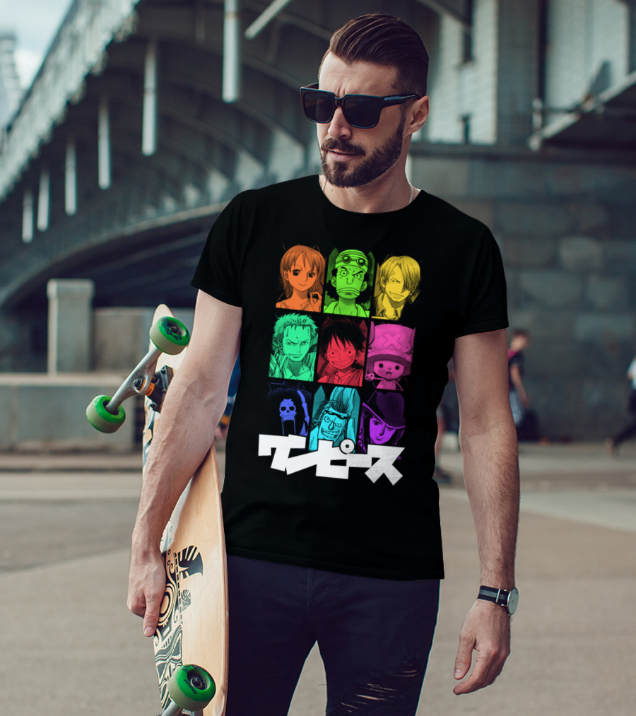 One Piece Crew Characters In Vibrant Colors T-Shirt