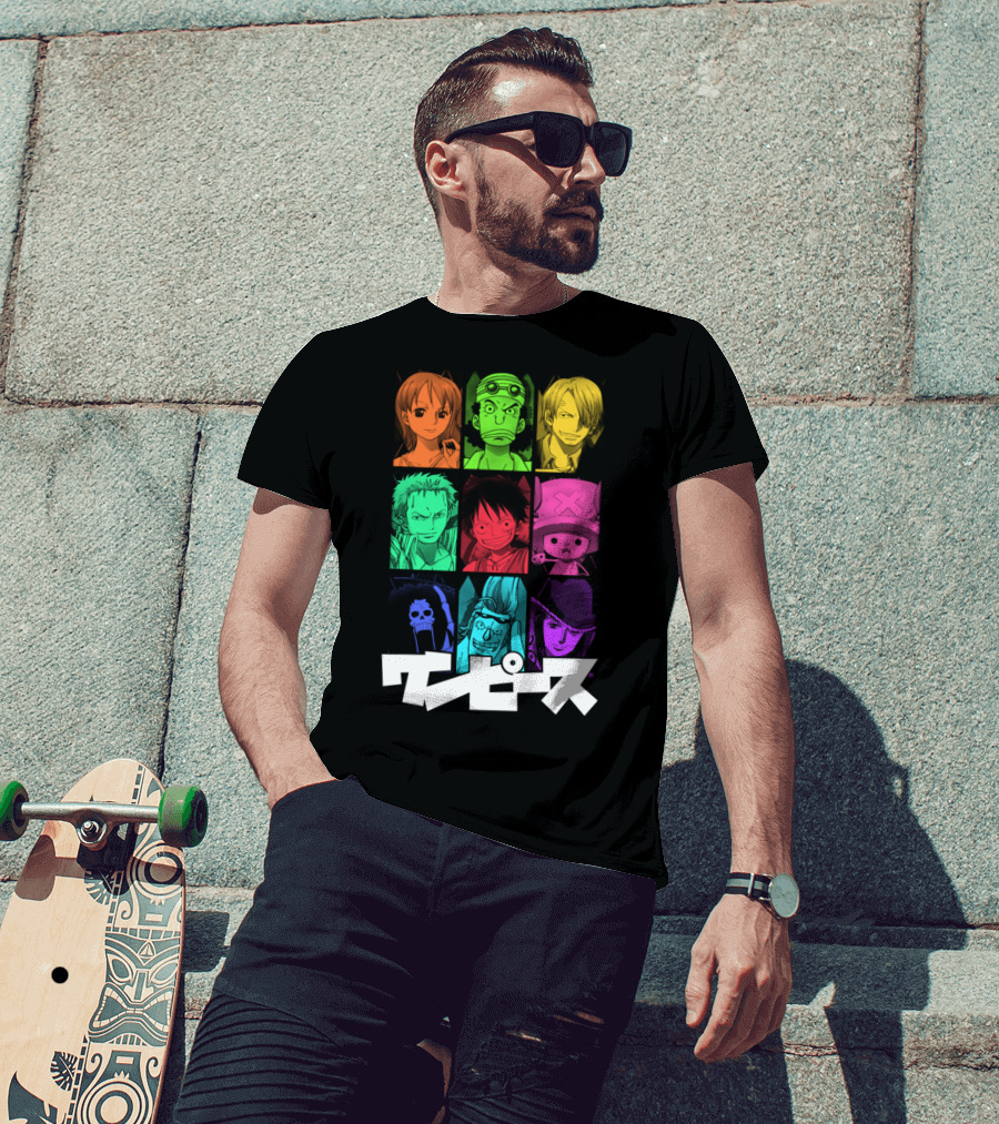 One Piece Crew Characters In Vibrant Colors T-Shirt
