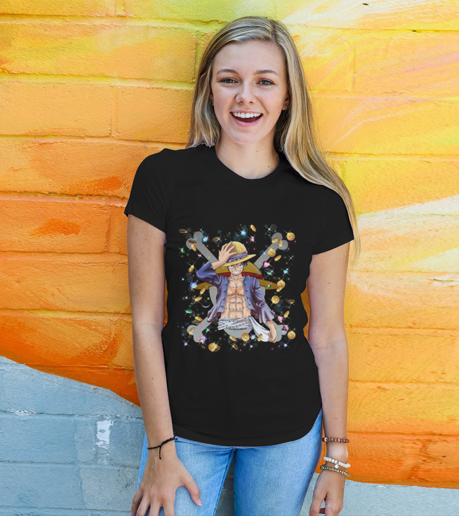 Iwara No Luffy Pirate King Sparkling Treasure Adventure T-Shirt