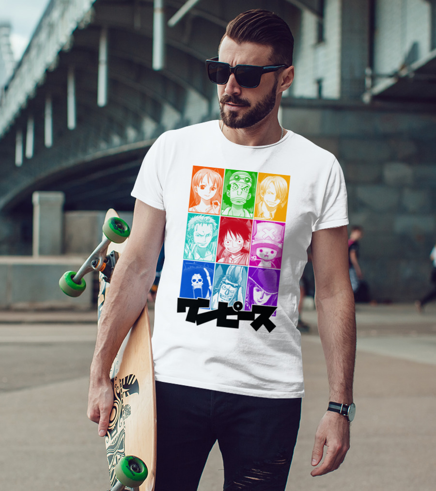 One Piece Of A Team Nine Characters Collage T-Shirt