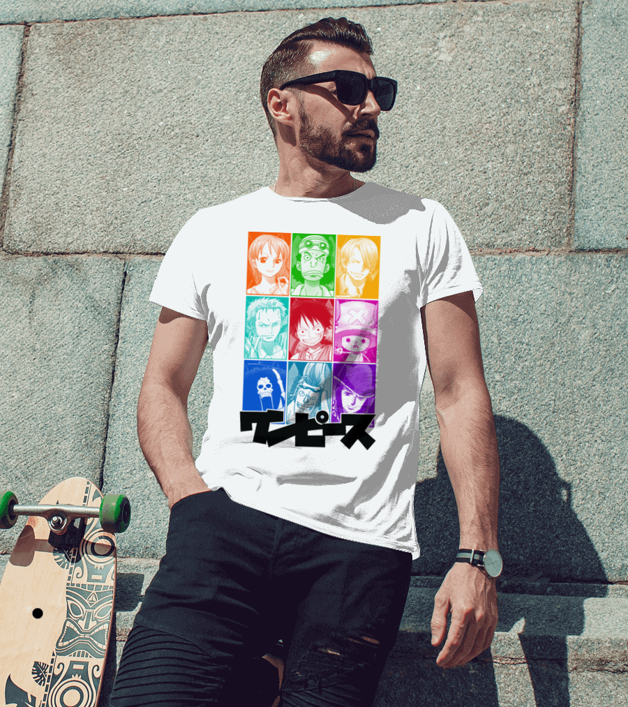 One Piece Of A Team Nine Characters Collage T-Shirt