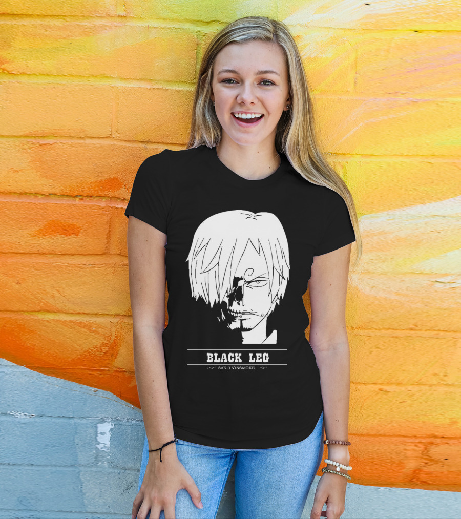Sanji Vinsmoke Black Leg Anime Character Sketch T-Shirt