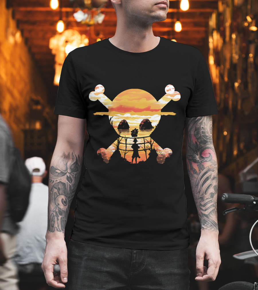 Straw Hat Crew Skull Sunset T-Shirt