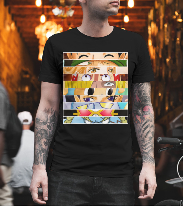 Strawhat Pirate Crew Eyes Zoro Nami Usopp Sanji Franky One Piece T-Shirt Strawhat Pirate Crew Eyes Zoro Nami Usopp Sanji Franky One Piece T-Shirt