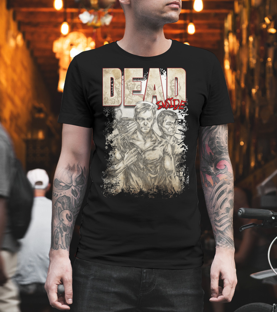 DEAD Inside Sketch Style Gritty Duo T-Shirt