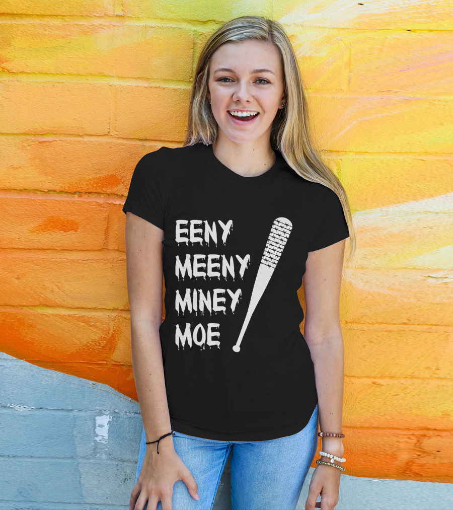 Walking Dead Negan Eeny Meeny Miney Moe Barbed Wire Bat T-Shirt