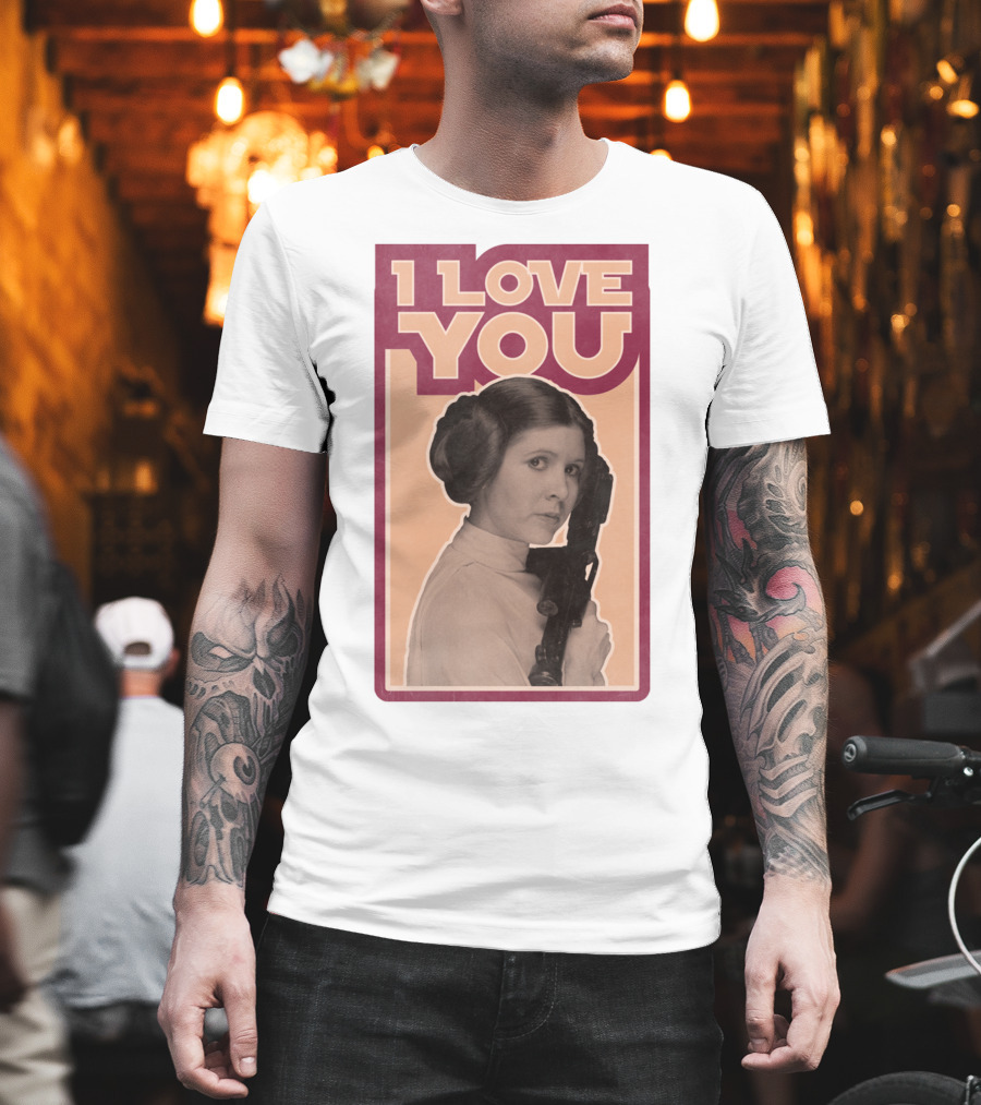 I Love You Leia Vintage T-Shirt