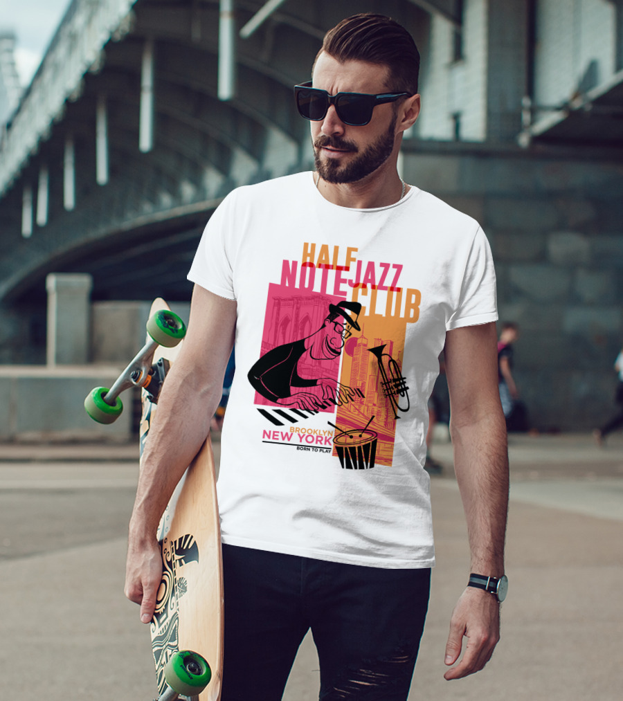Pixar Soul Half Note Jazz Club Brooklyn New York Born To Play T-Shirt