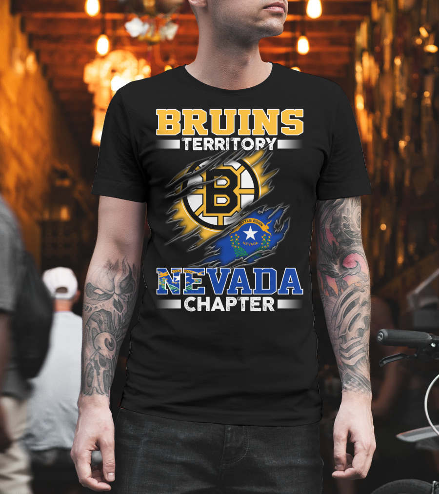 BRUINS Territory Nevada Chapter Battle Born Flag T-Shirt